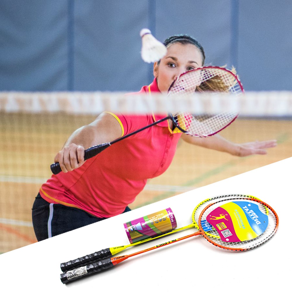 Professional Defeat Badminton Oyun Dəsti 2 ədəd Badminton Raketkası 3 ədəd Top və Çanta