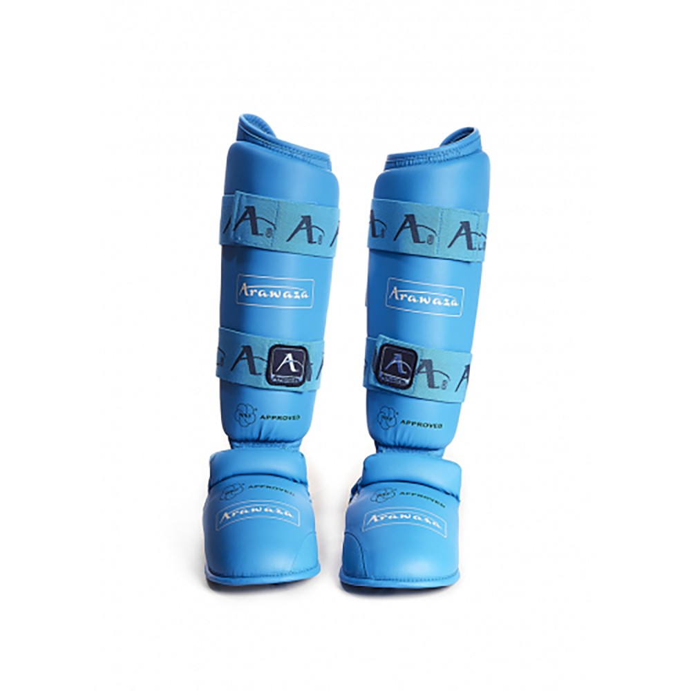 Arawaza Shin Instep Karate Ayaq Qoruyucu WKF Mavi Şitqi