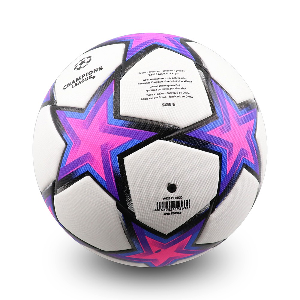 Futbol topu UEFA Seriyası 21-22 Pink Futbol Topu Sürüşməyən Yumşaq Teksturalı Futbol Topu Ölçü 5