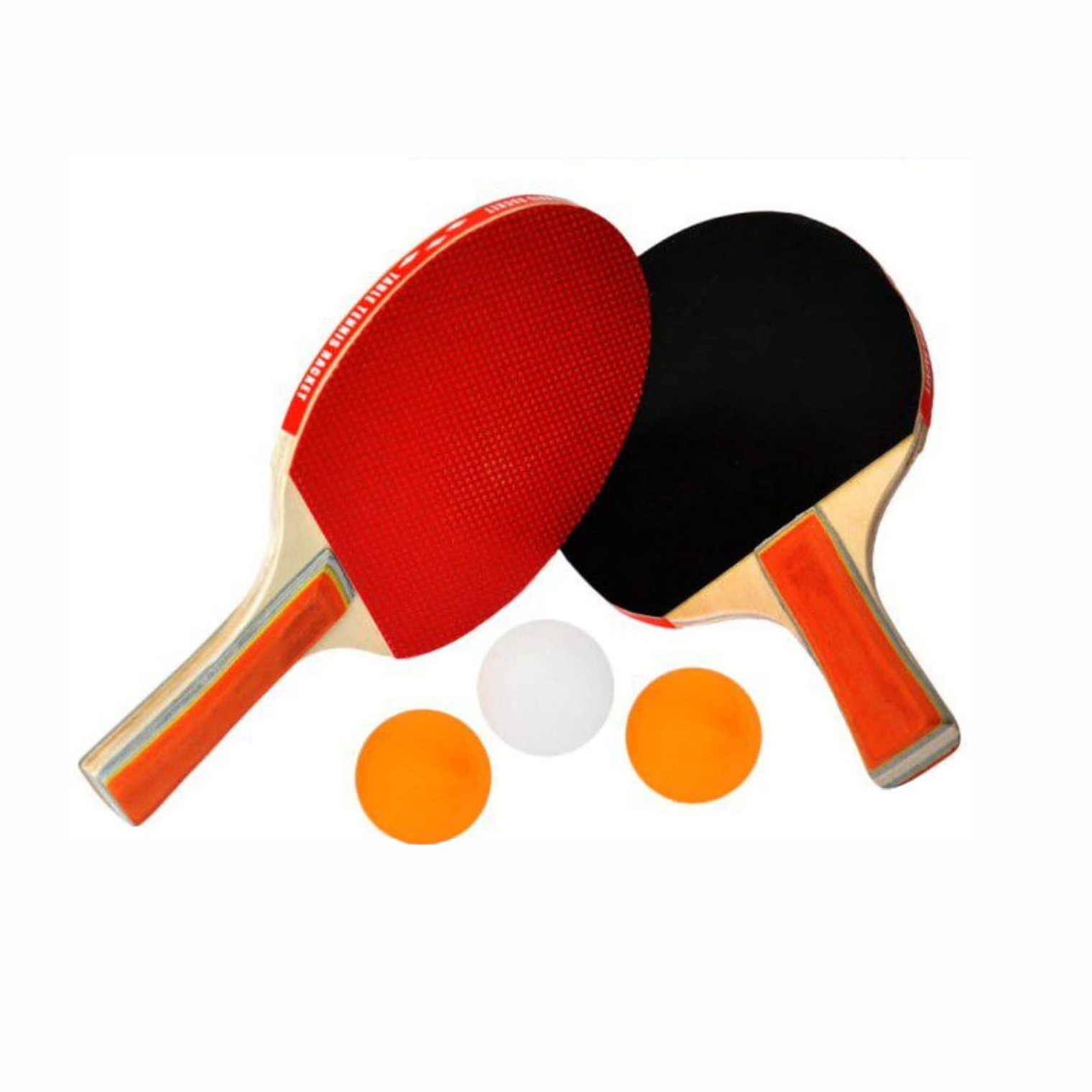 Kangwei Racket 3 Ping Pong Balls 1 Cüt Kangwei Stolüstü Tennis Raketkası Seti