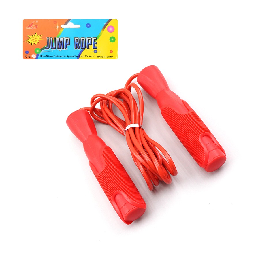 Uşaqlar Üçün Rengli JUMP ROPE Plastik Saplı Sadə Atlama İpi