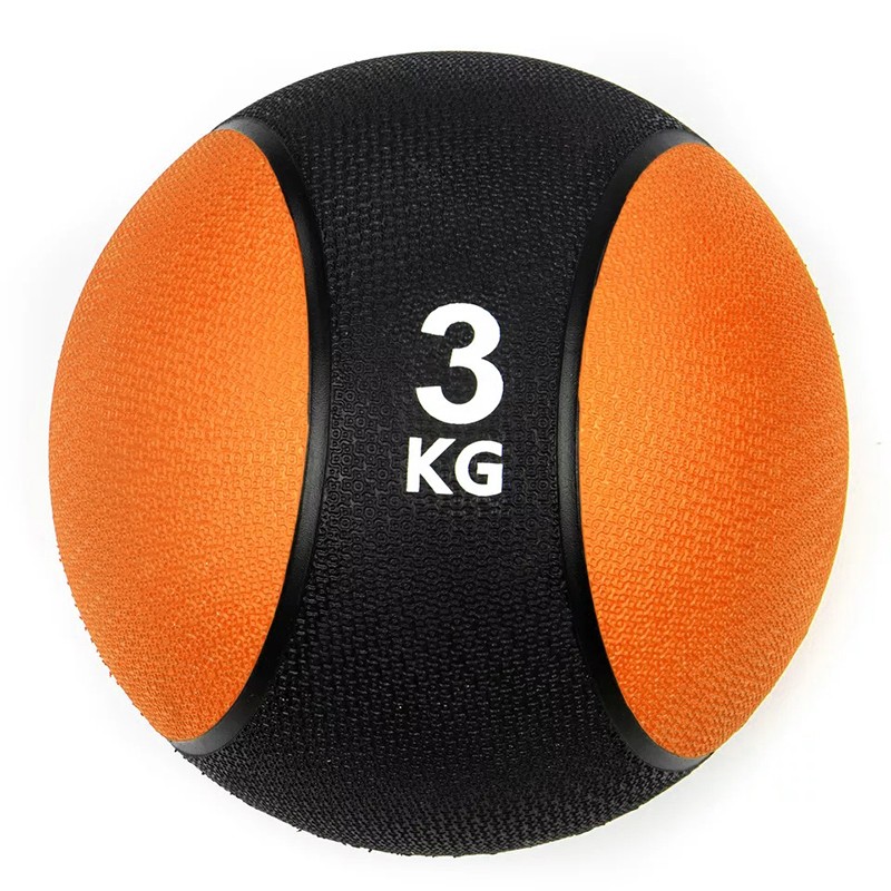 Rezin Fitness Topu 3 kq Medicine Ball Bel Qarın Reabilitasiyası Təlim Topu Yoga Fitness Topu