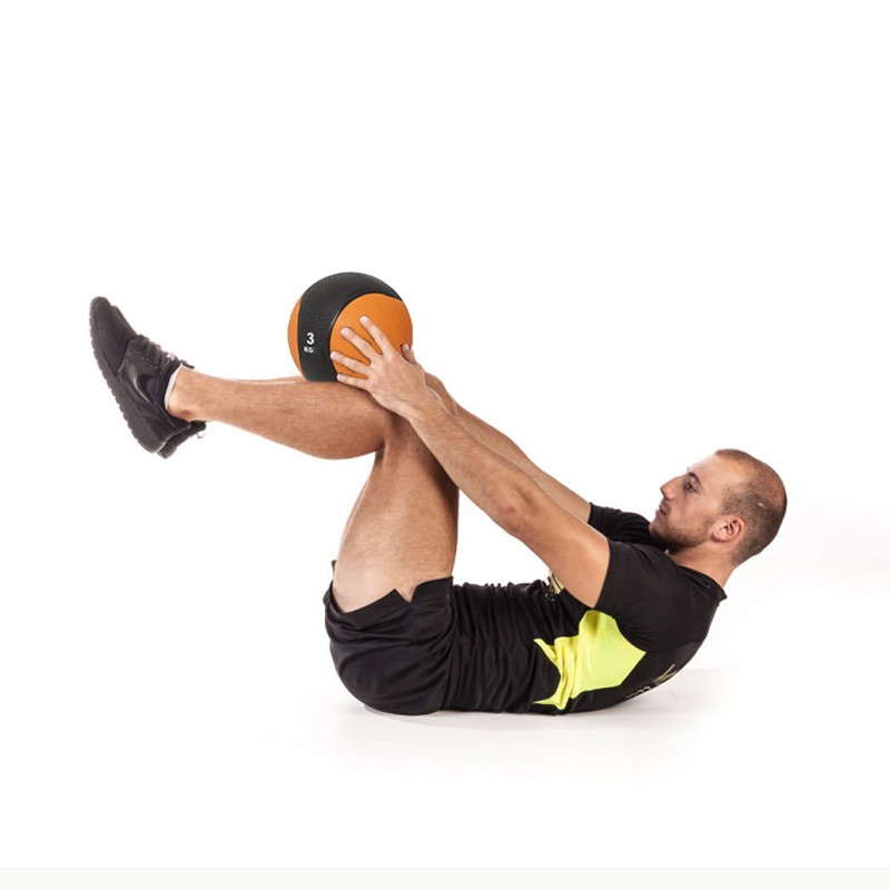 Rezin Fitness Topu 3 kq Medicine Ball Bel Qarın Reabilitasiyası Təlim Topu Yoga Fitness Topu