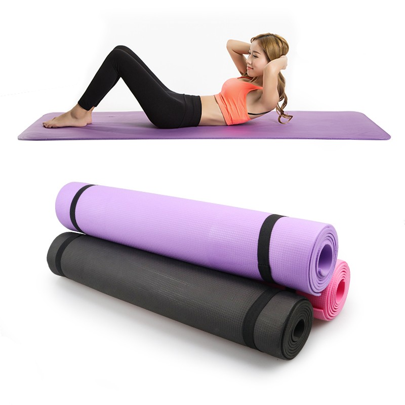 Yoqa Üçün Mat Aspo PVC 0.6 sm Qalınlıqda Yoga Fitness Xalçası Yoga Mat