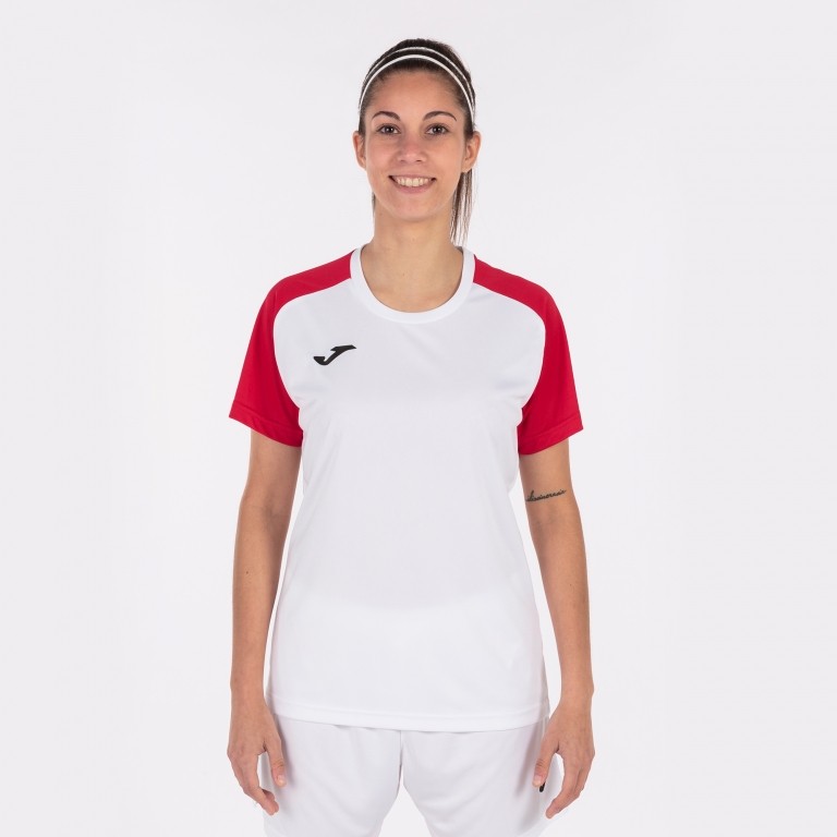 ACADEMY IV SHORT SLEEVE T-SHIRT WHITE RED