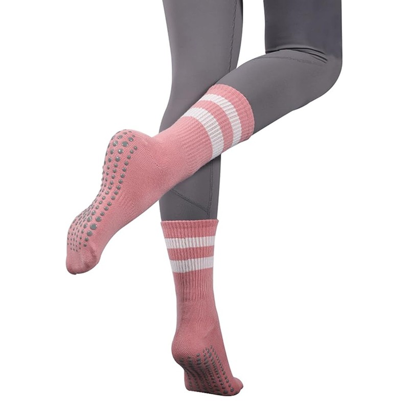 Yoga Pilates Corabları Sürüşməyən Rezinli Corab Pink