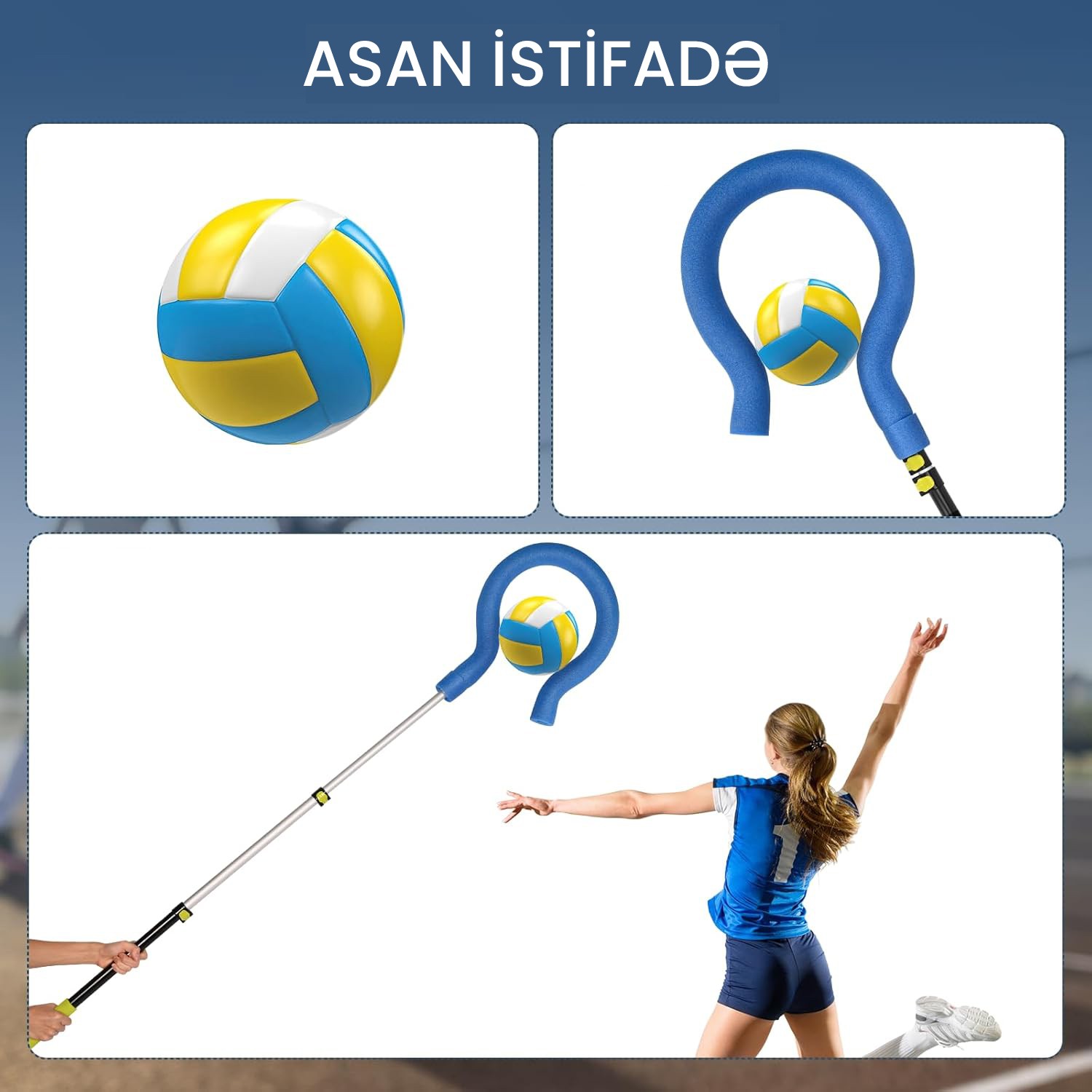 Sərbəst Vuruşlar üçün Voleybol Çəngəli Top Təlimçisi