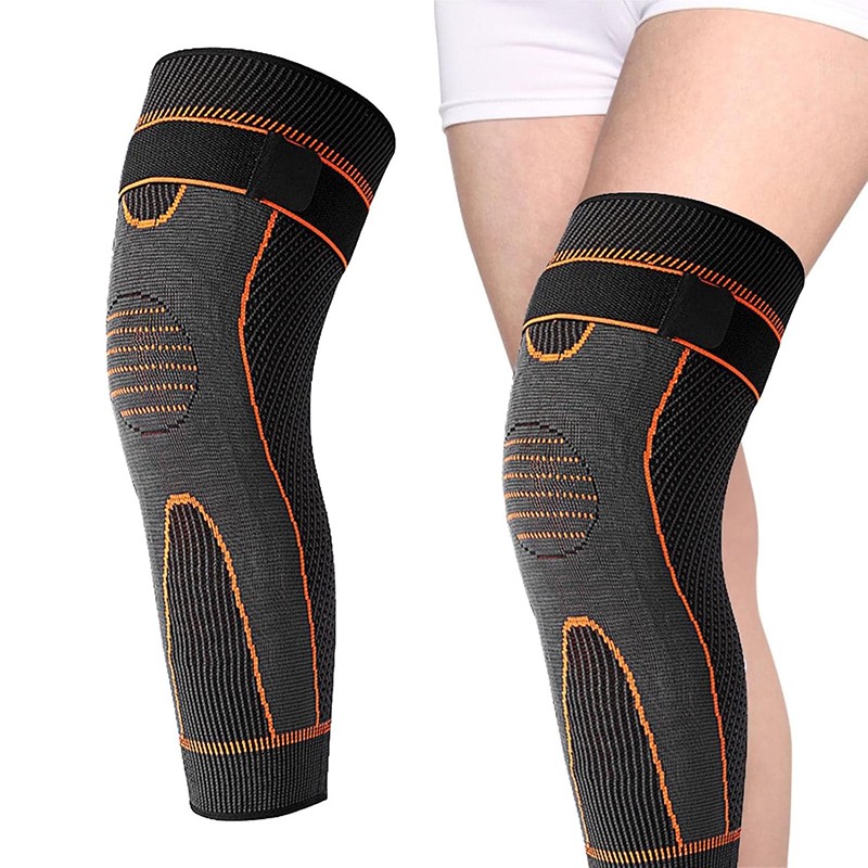 Elastik qayışlı uzun diz dəstəyi korset